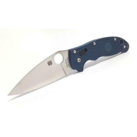 SPYDERCO Manix 2 Plainedge Dark Blue Front C101PDBL2